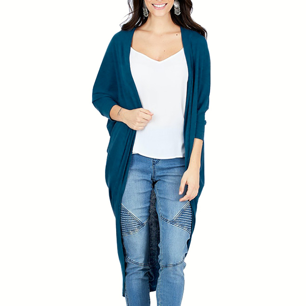 women s loose mid-length shawl Knit cardigan jacket nihaostyles clothing wholesale NSHYG72673