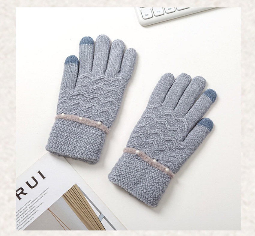 Unisex Fashion Waves Gloves display picture 3