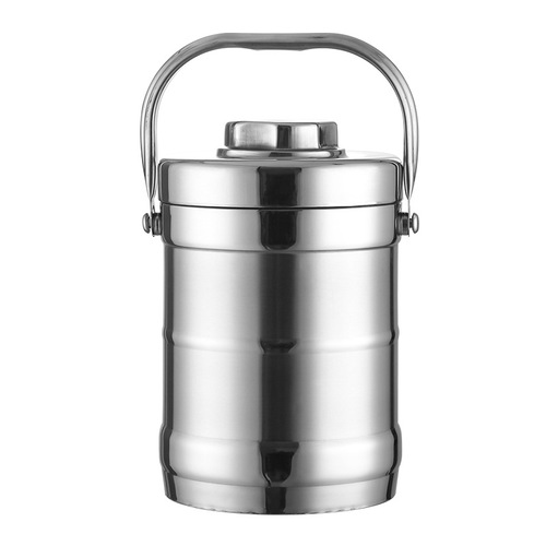 Stainless steel non-magnetic double-layer insulated pot lunch box, insulated lunch box, food grid, anti-overflow insulated bucket, insulated rice bucket