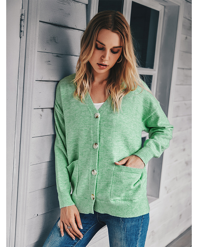 women's autumn and winter stand alone knit sweater jacket WHOLESALE NSKA221