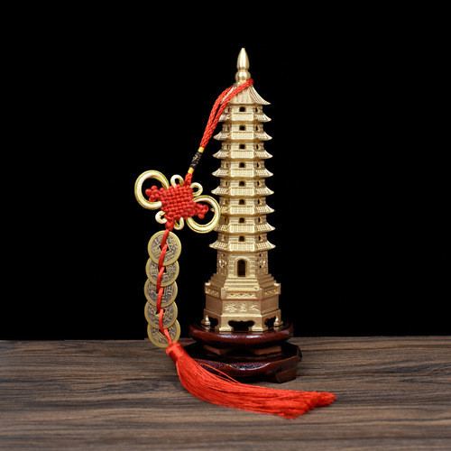 Manufacturer wholesale brass Wenchang Tower ornaments 9 floors 7 floors 13 floors home decorations desk decoration crafts students