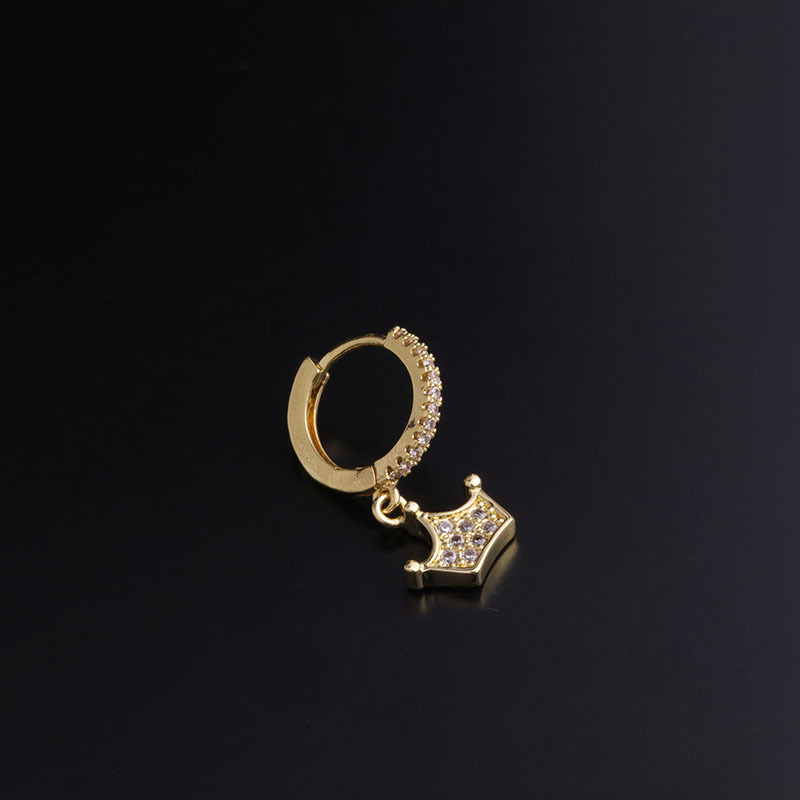 fashion inlaid zircon earrings