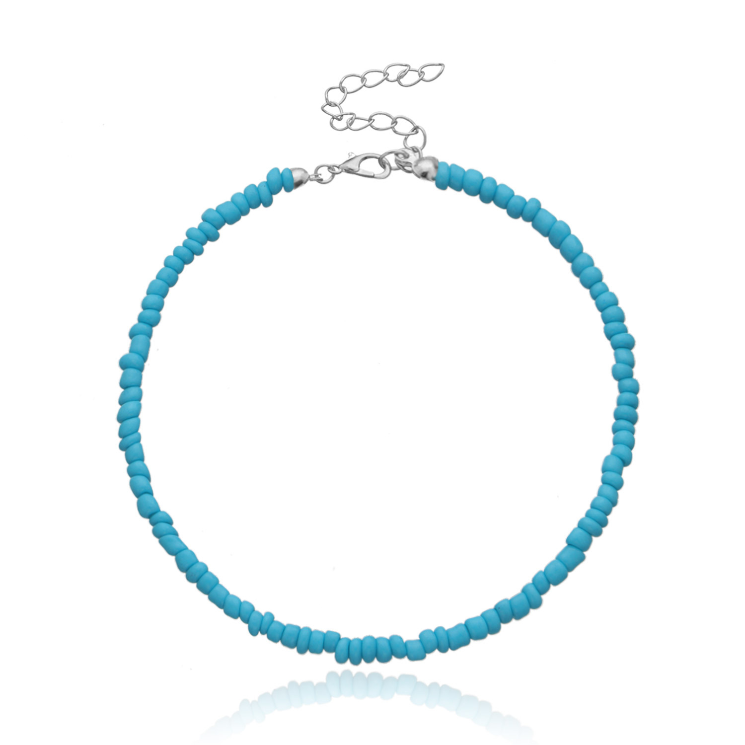 Beaded Design Vacation Solid Color Seed Bead Wholesale Anklet
