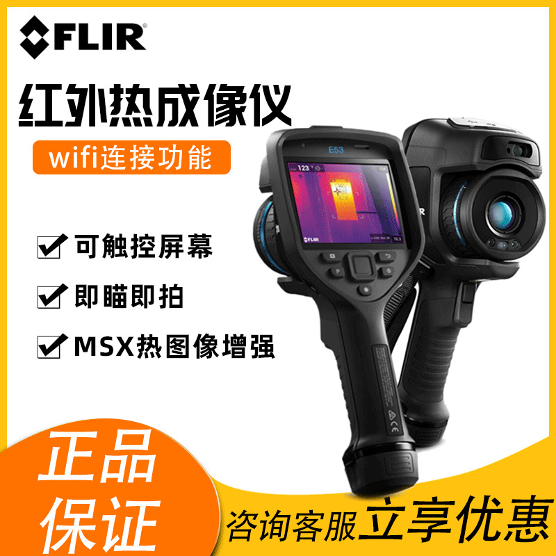 FLIR热像仪E53菲力尔入门级手持红外热成像仪测温仪高精度