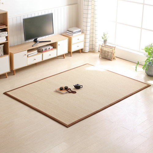 Japanese tatami cool mat woven bamboo carpet living room bed side crawling mat bedroom balcony bay window seat cushion foldable