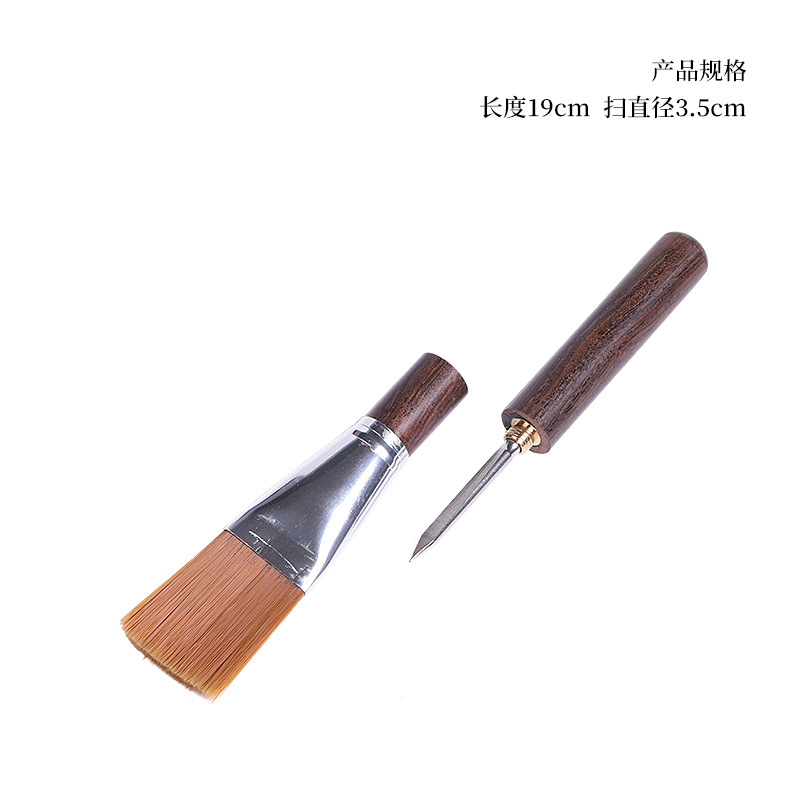 批发黑檀木养壶笔扫茶盘清洁茶刷子扫帚茶笔功夫茶扫水刷茶具茶道|ms