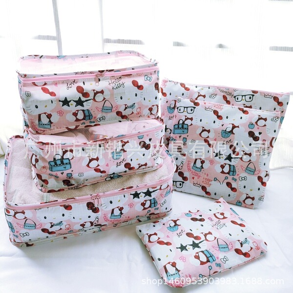 Cartoon waterproof storage system for traveling