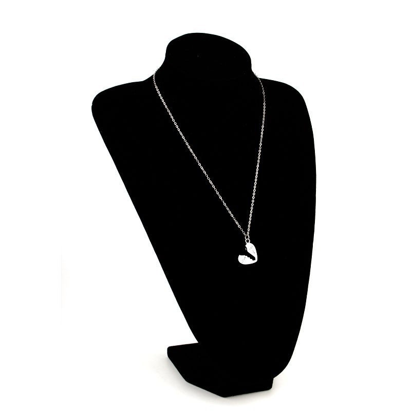 Bijoux Corée Créative En Forme De Coeur Serrure À Clé Couture Pendentif Collier Chaîne De Clavicule Couple Collier En Gros Nihaojewelry display picture 4