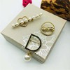 Universal brooch with letters, pin from pearl lapel pin, accessory, Korean style, simple and elegant design, wholesale