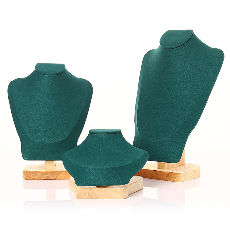 276g Weight Fashion Geometric Solid Wood Jewelry Rack