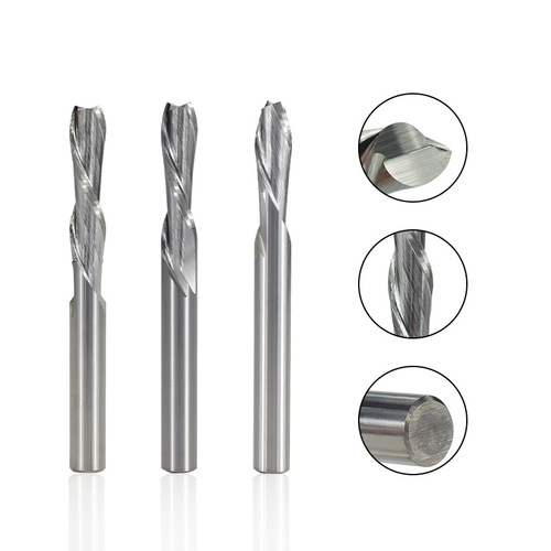 Cross-border hot-selling new left-hand double-edged tungsten steel milling cutter, woodworking CNC machine tool tool, engraving tool