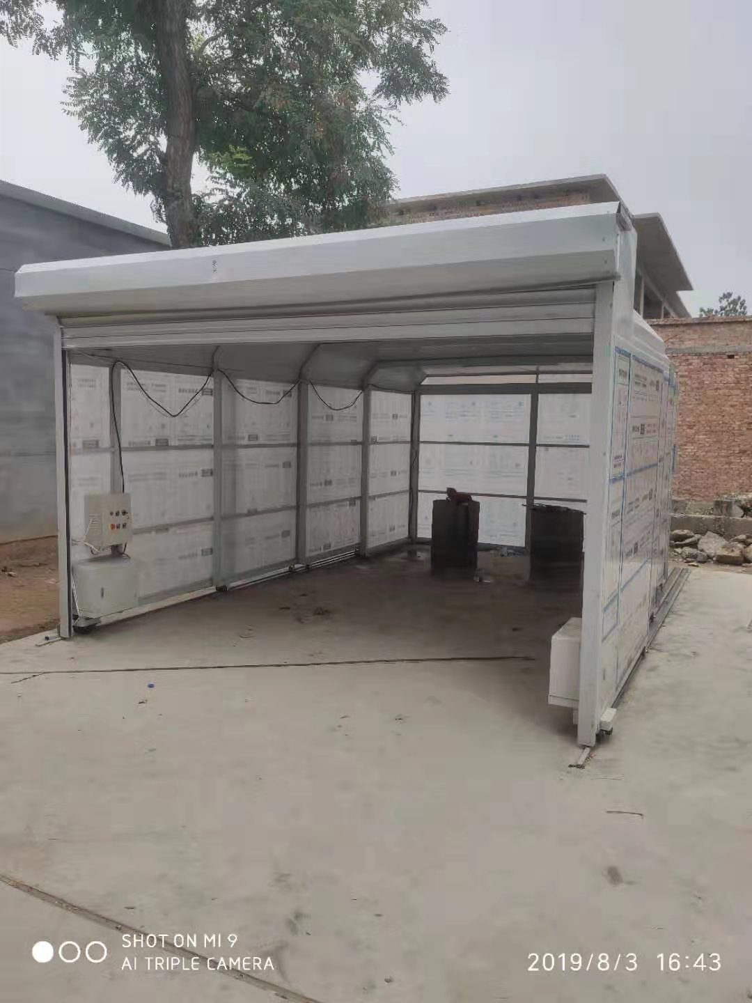 Telescopic Mobile Garage Car canopy sunshade automatic remote control fold move Telescoping Garage household Parking