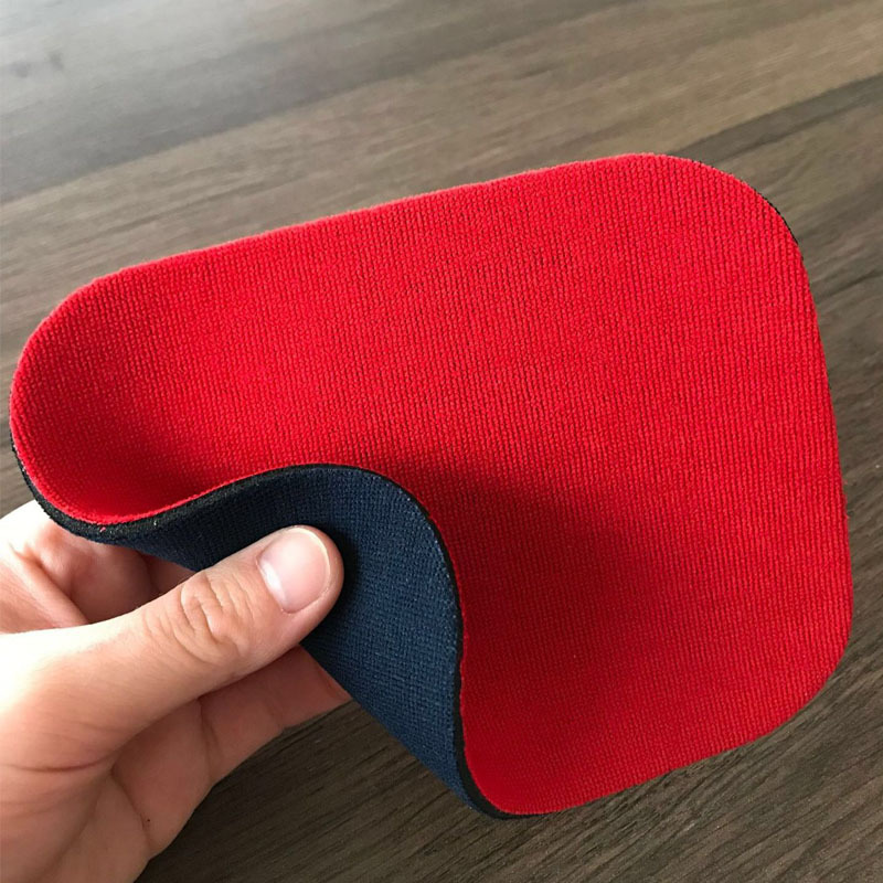 潜水料红色毛巾布