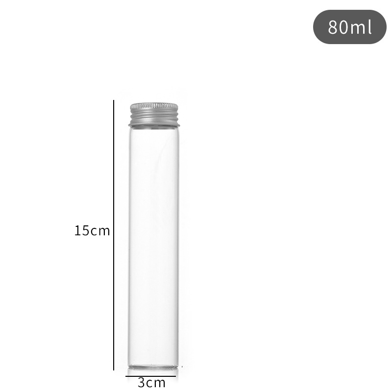 Tubo recto de tracción engrosada botella de vidrio transparente logotipo imprimible 10ml 50ml subbotella 110ml de reactivo