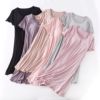 Top with cups, pijama, skirt, bra top for leisure, with short sleeve, loose fit
