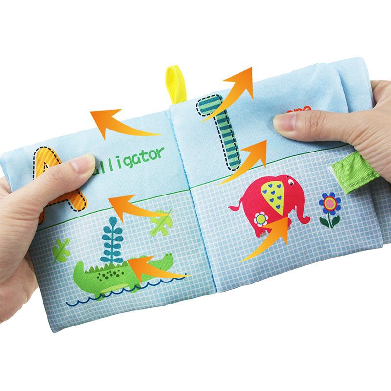 母婴益智玩具 婴儿手掌书 早教启蒙认布书儿童布书彩盒包装