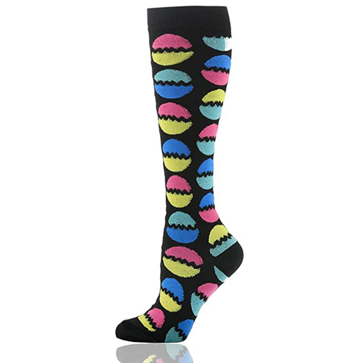 Unisexe Des Sports Géométrique Fibre D'acétate Nylon Crew Socks Une Paire display picture 35