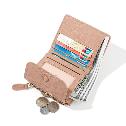 Cross-border new zipper coin purse for women, creative multi-functional card holder, fashionable stone pattern women's short wallet