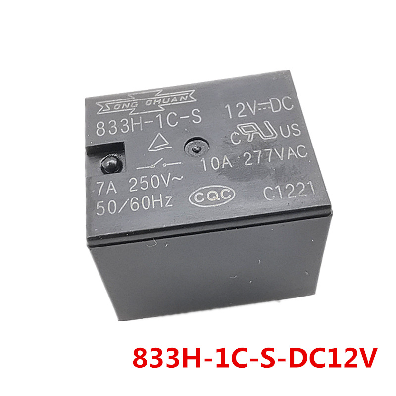 833H-1A-S 12VDC Relais – Zuverlässiges Schaltrelais Für 12V Gleichspannungsanwendungen