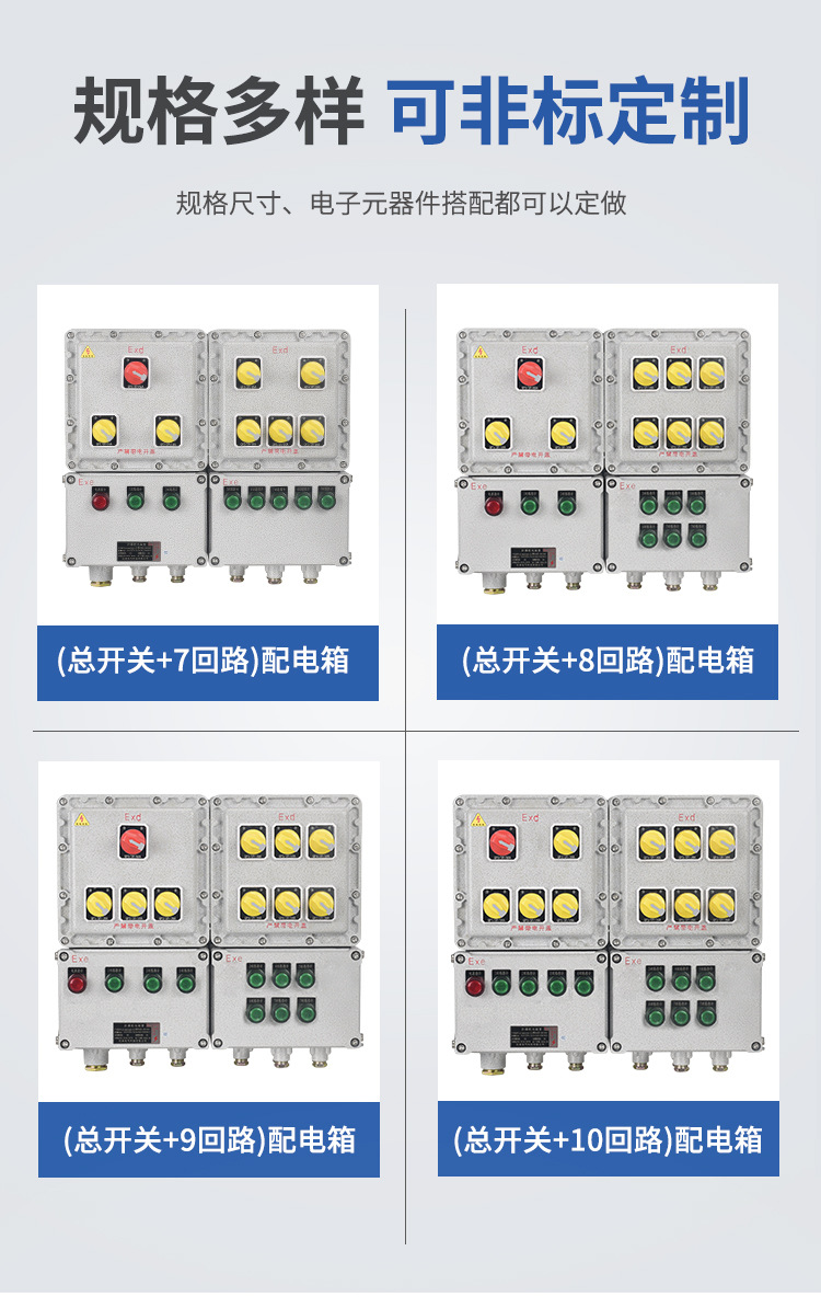 郑氏新黎明 BXM(D)-T IIC级防爆配电箱  IIB级防爆检修箱  非标防爆配电箱 
