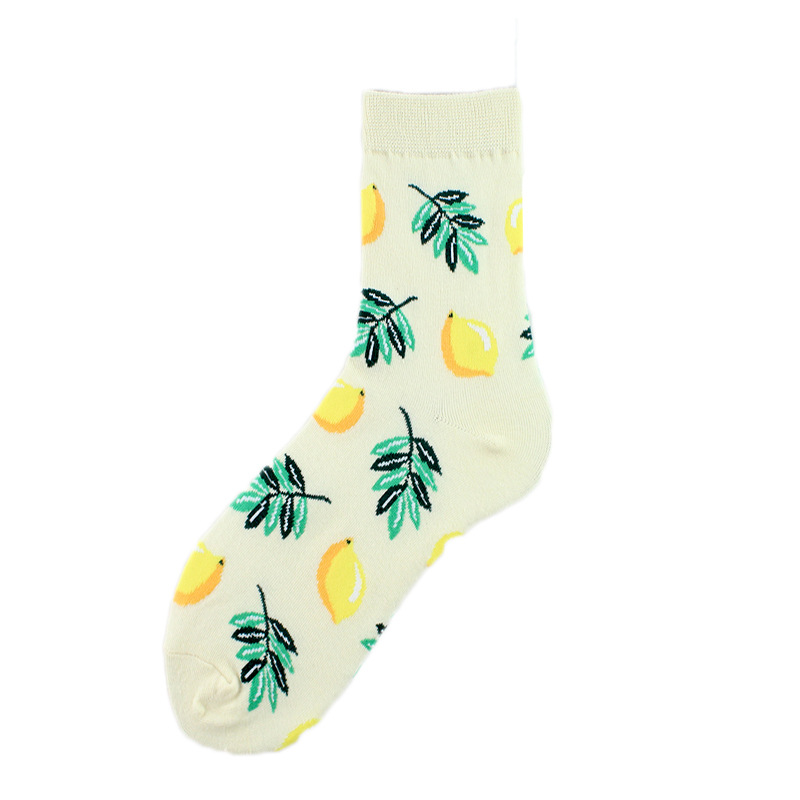 Women's Simple Style Classic Style Commute Color Block Cotton Printing Crew Socks A Pair display picture 6