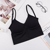 Top with cups, wireless bra, long sports bra top, tube top