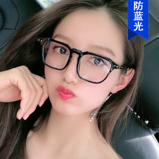 Square peg glasses frame 2019 new Korean fashion 3327 flat mirror European and American fashion frame transparent glasses