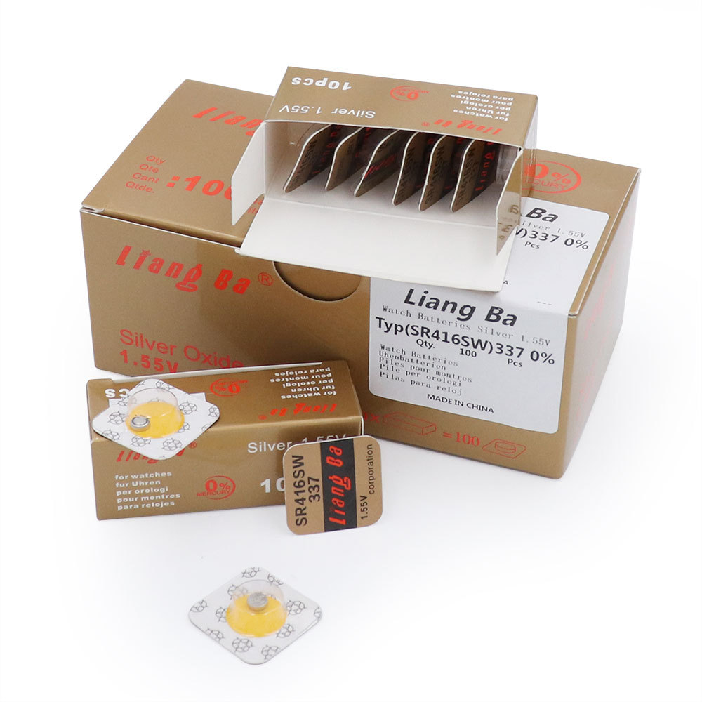 量霸正品氧化银SR416SW纽扣电池377手表电池扣式 1.55V助听器电子