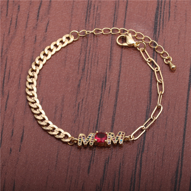 Farbe Zirkonium Mom Armband display picture 2