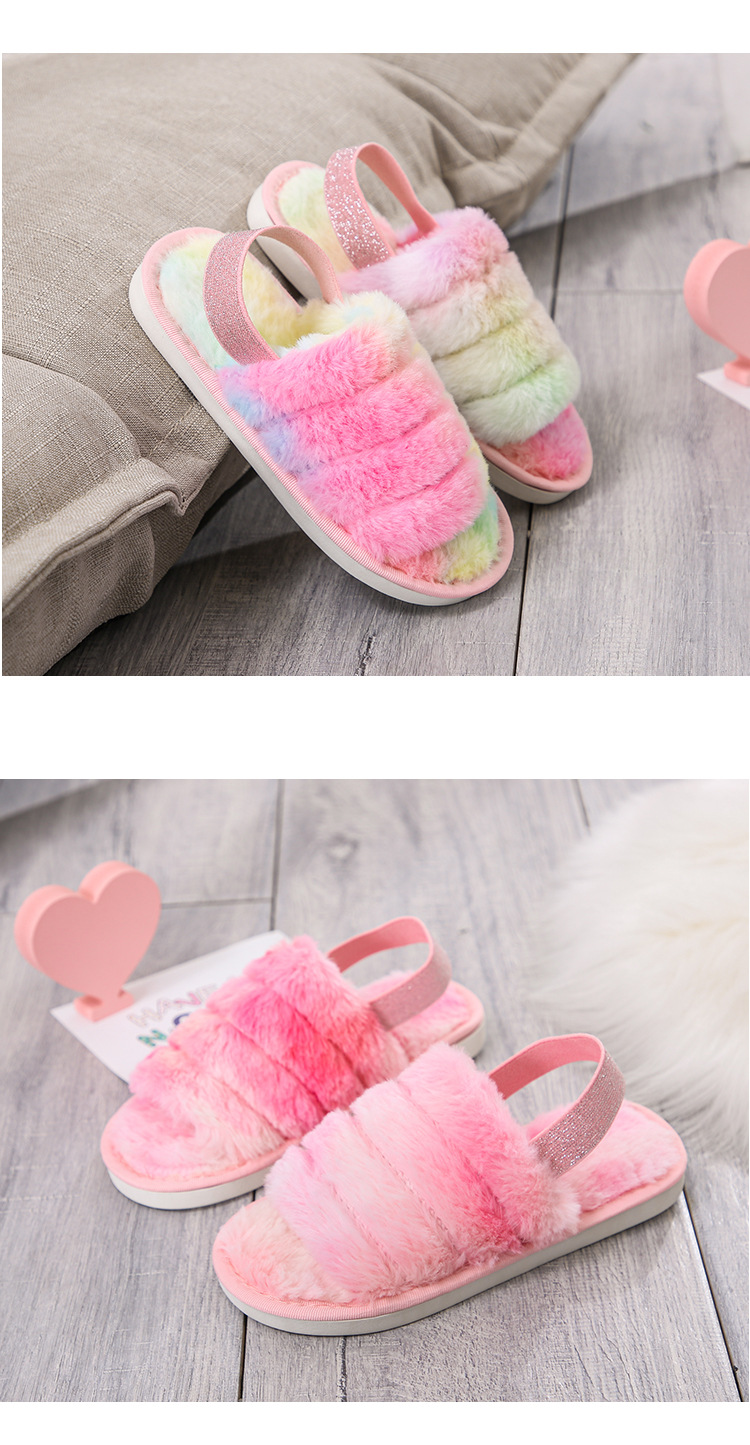 New children s non-slip breathable warmth slippers NSPE11155