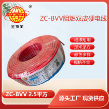 深圳市金环宇电线电缆铜线家用电线阻燃双塑ZC-BVV2.5平方