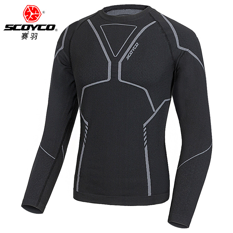 Saiyu SCOYCO motorcycle tights autumn and winter thermal underwear undershirt long sleeve cycling clothes matching