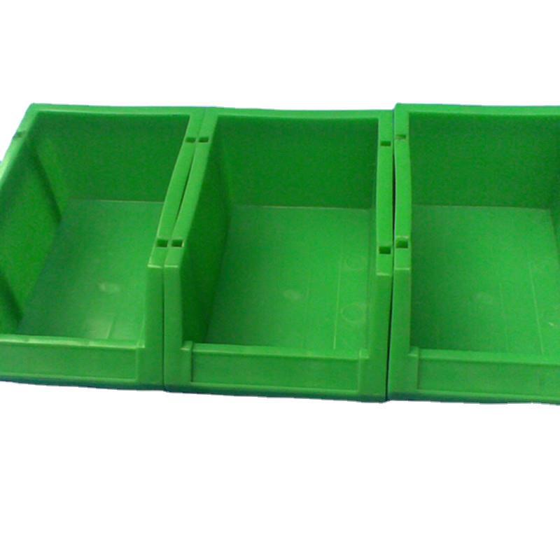 加厚物料收纳盒 零件盒 塑料 插柱式斜口塑胶盒 斜口零件盒组立式