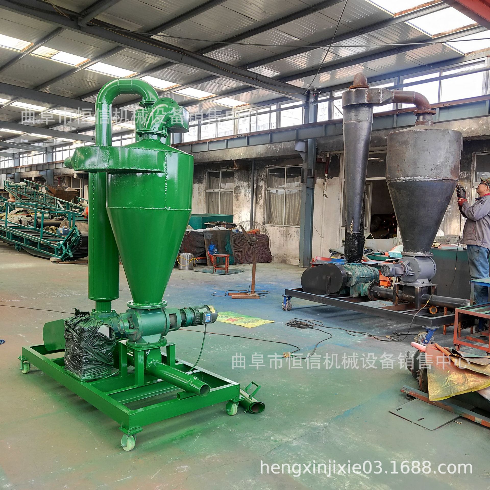 支持生产稻谷壳远距离吸粮机 风送型除尘豆子装车远距离输送机