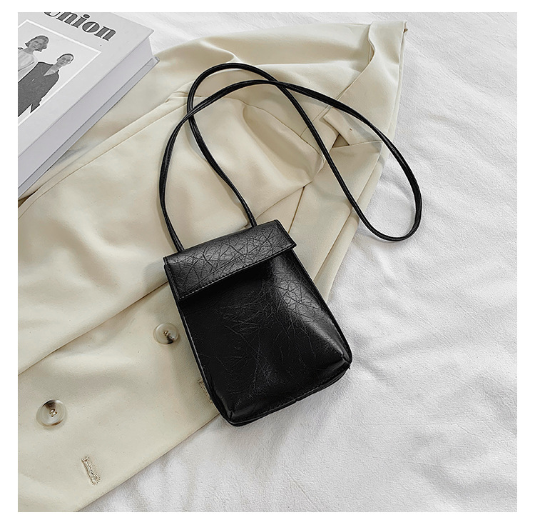 Shangxin Sac Femme 2020 Nouveau Petit Sac Noir Femme Messenger Décontracté Rétro Sac À Bandoulière Sac De Téléphone Portable Mini Petit Sac display picture 4