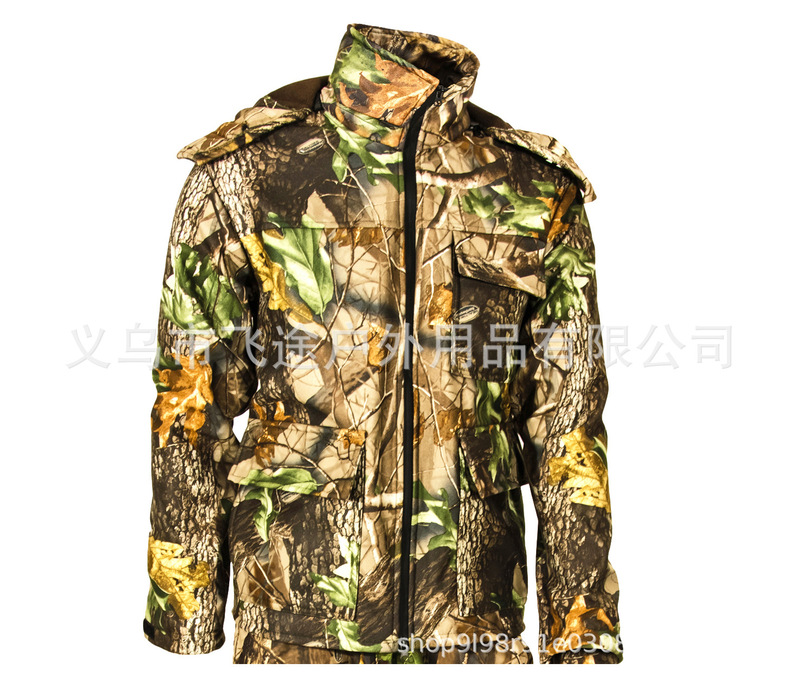 Professional Custom-made Outdoor Camouflage Hunting Jacket, Waterproof, Windproof and Cold-proof Camouflage Hunting Suit, Forest Camouflage Suit