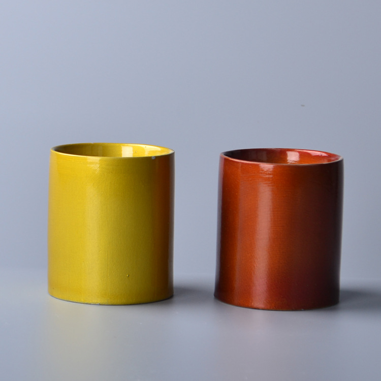 创意新香蕈烛台 色釉烛蜡陶瓷烛杯 加工定制多种颜色陶瓷蜡烛杯