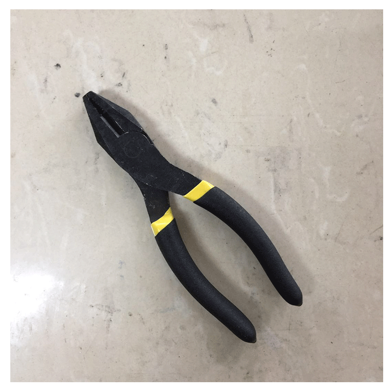 现货批发 6寸 钢丝钳  45#碳钢 珍珠镍老虎钳  6寸沾塑手柄钢丝钳|ms