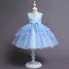 Small princess costume, flower girl dress, wedding dress, piano performance costume, European style, tutu skirt