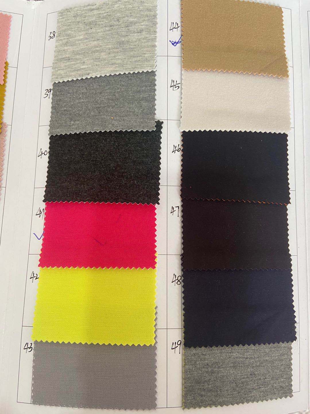 Tejido de máscara de capa de aire de algodón de poliéster de doble cara tejido de máscara transpirable de dos colores tejido de suéter tejido de Deportes de otoño e invierno