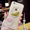 Samsung, nail sequins, phone case, silica gel protective case, wineglass, S20, A70, 70S, A50