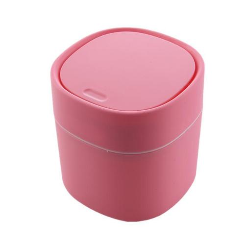Desktop trash can mini push-type pop-up lid sanitary bucket fruit peel and melon seed shell garbage bucket car trash can