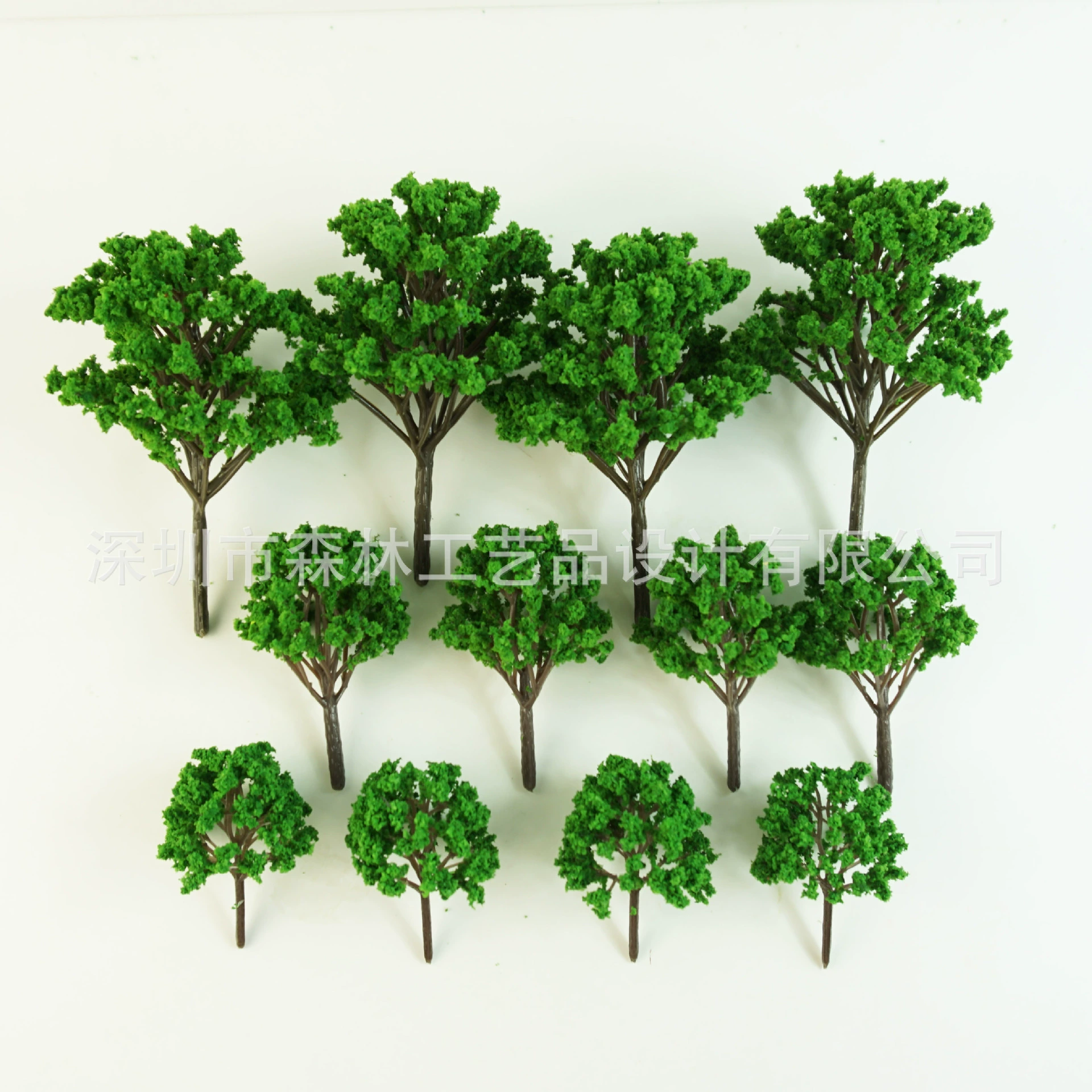 24pcs combination suit building sand table model Tree material micro -landscape simulation tree model set 17
