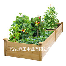 熱銷戶外庭院種植床 木質果蔬培植器 組合簡易花盆花箱 園林栽培