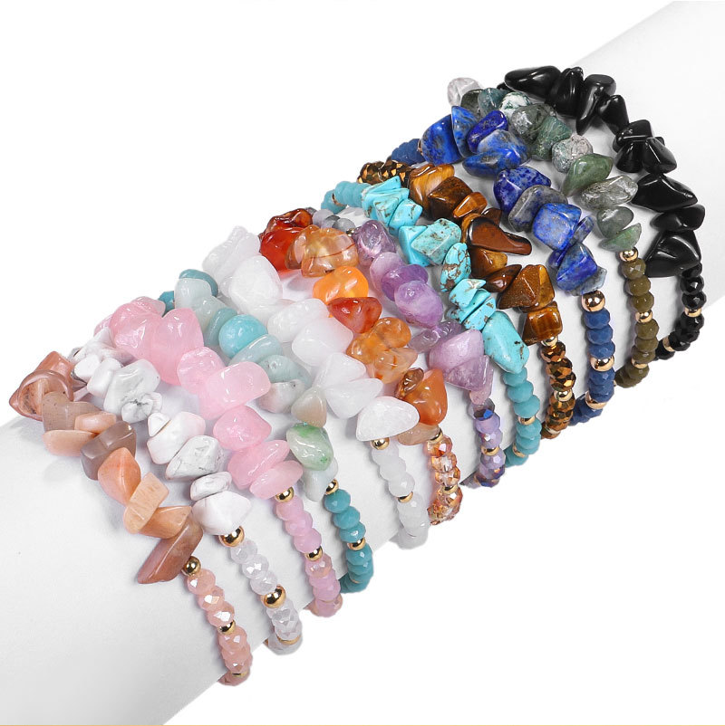 Fashion Solid Color natural stone Beaded Womenu0027S Bracelets 1 Piece