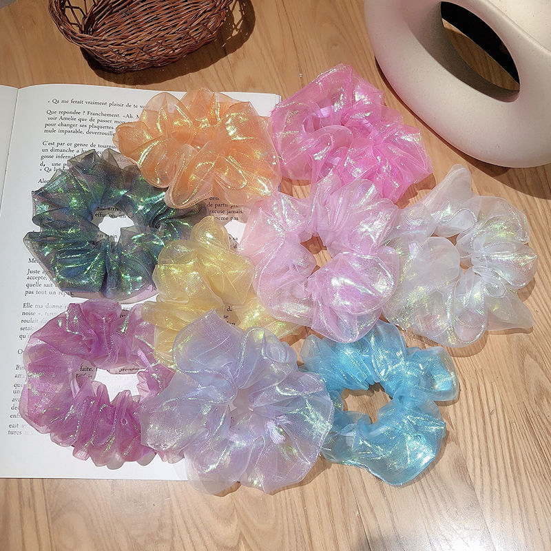 30g Weight Simple Style Women's Solid Color Gauze Hair Tie