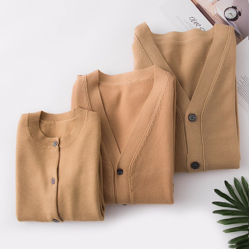 Knitted cardigan DZ logo love sweater coat men and women couple class clothes work clothes coat family cardigan