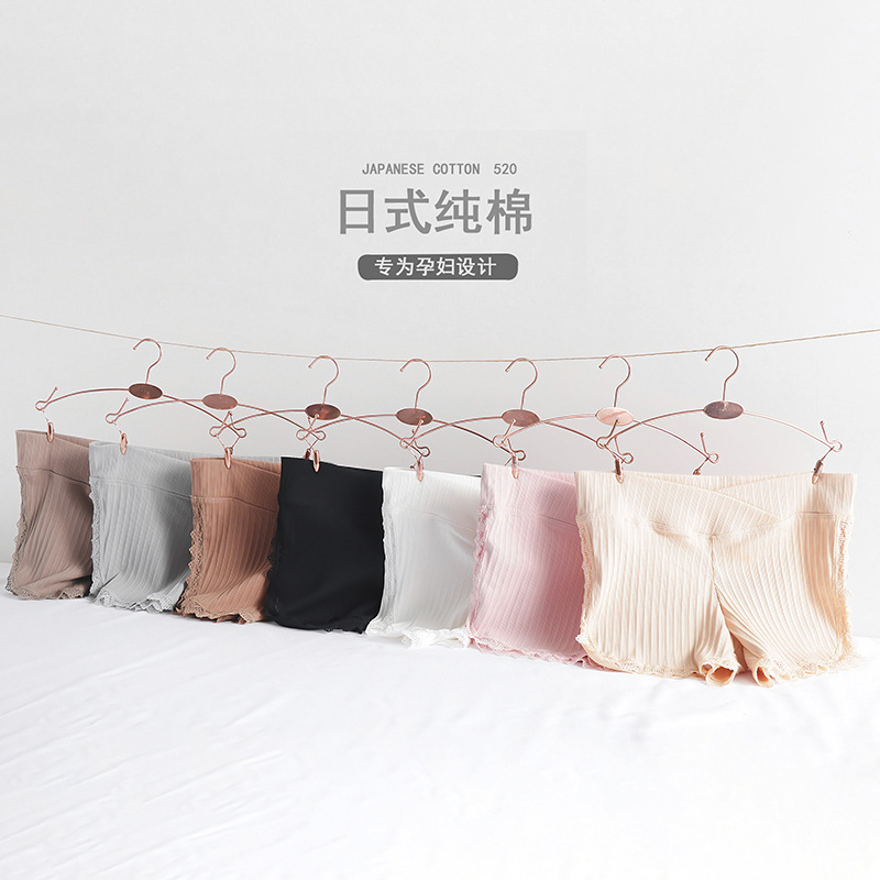 Foreign trade pure cotton maternity safety pants anti-exposure summer thin low waist cotton shorts pregnant belly support leggings Foreign trade pure cotton maternity safety pants anti-exposure summer thin low waist cotton shorts pregnant belly support leggings