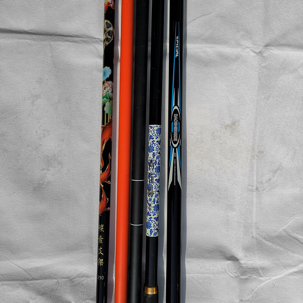 新款漁具批發碳素抄網炮超輕超硬抄網2.1米3米