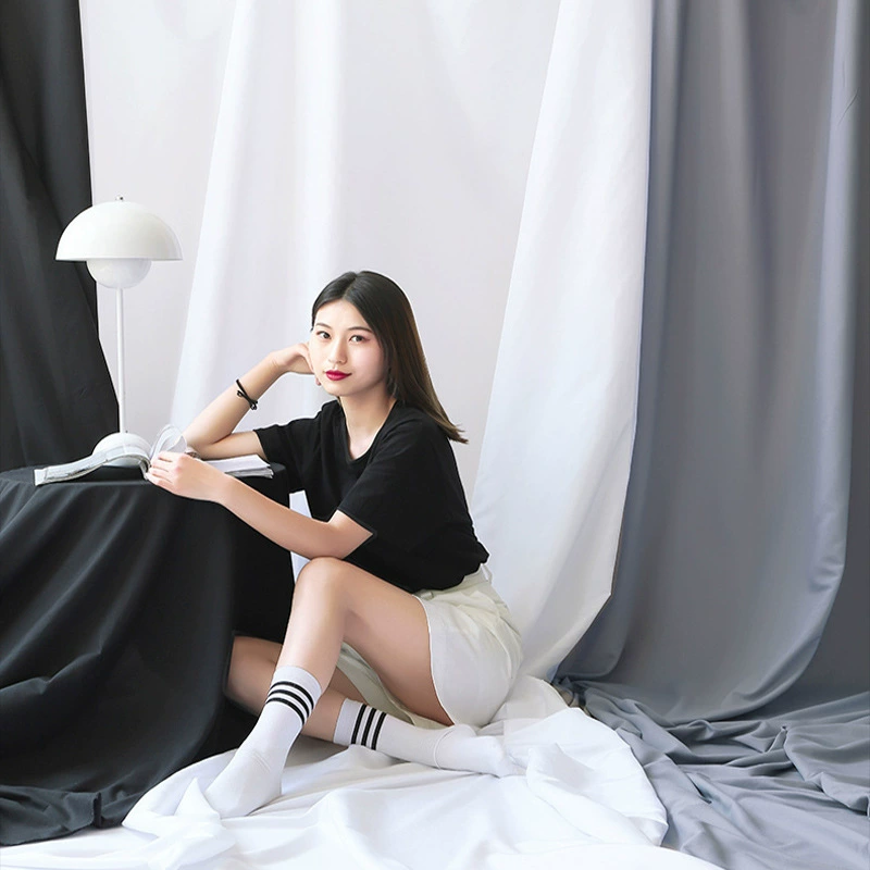 Фотофон Ткань Чистый белый Простая Скандинавская фотография Настенная ткань в Интернете Знаменитости Реквизит для живой съемки Большая белая ткань